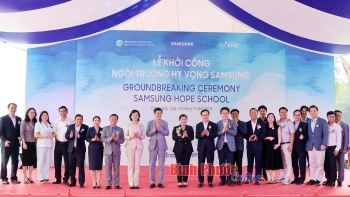 Groundbreaking ceremony of “Samsung Hope School”