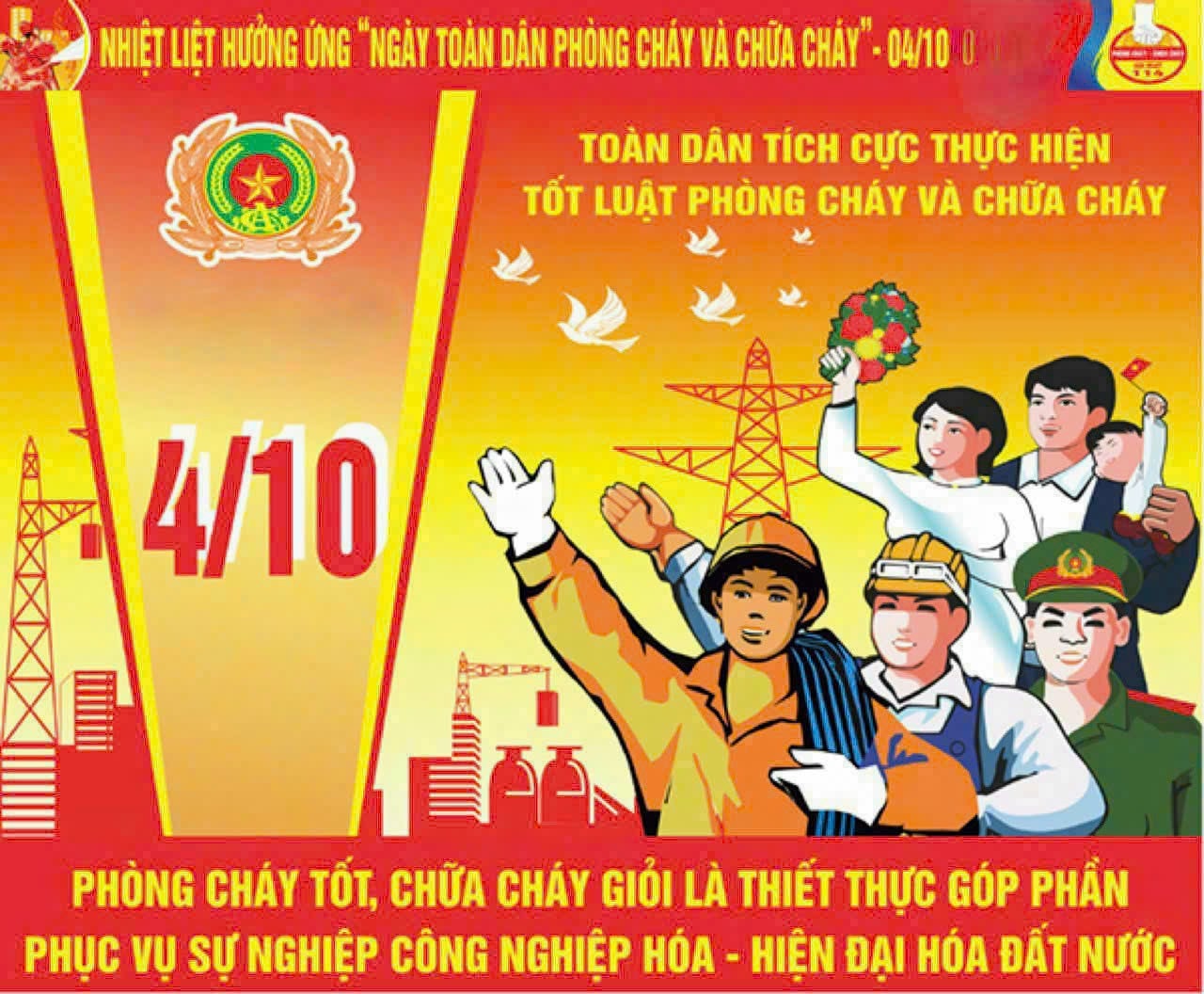 Ngày toàn dân tham gia phòng cháy, chữa cháy (04/10) và tháng an toàn về PCCC