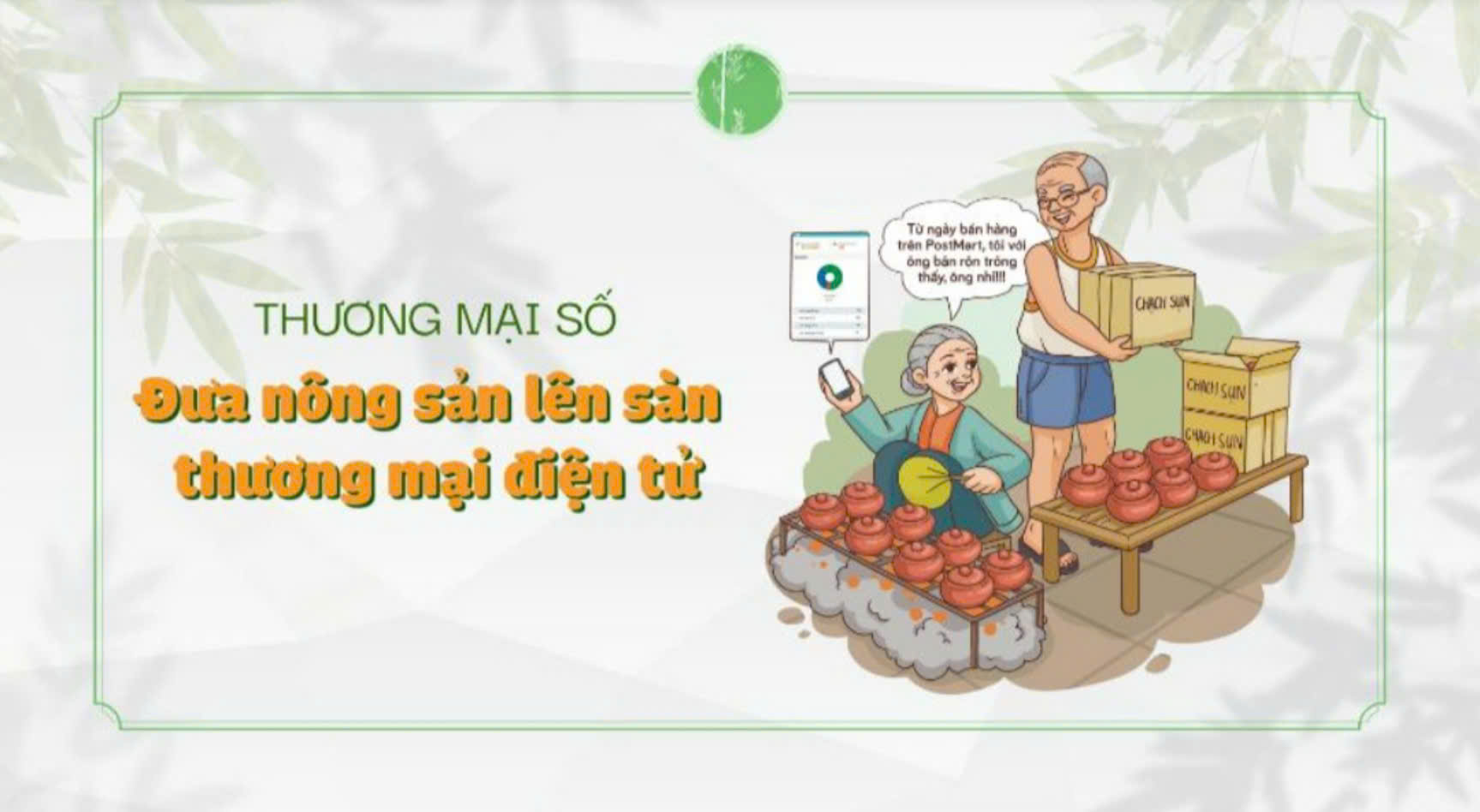 Thương mại số: Đưa nông sản lên sàn thương mại điện tử